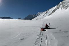 07B Panoramic View Of Knutsen Peak, Mount Epperly And The Ridge Of Mount Shinn And Branscomb Peak As We Take Our Final Rest On The Climb From Mount Vinson Base Camp To Low Camp